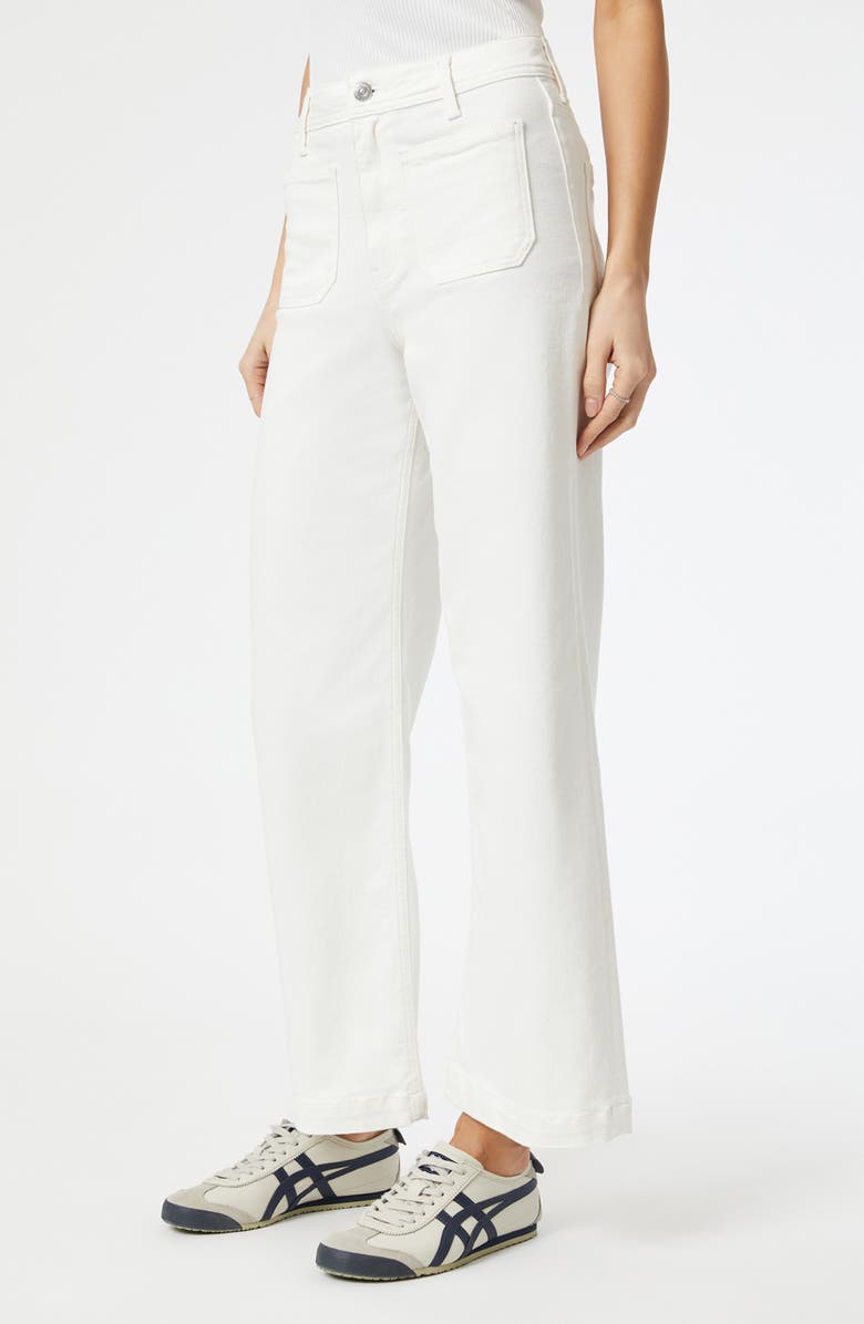 Mavi Jeans Paloma Marine Patch Pocket Ankle Wide Leg Jeans, Alternate, color, White Flex Blue