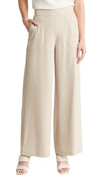 MAX STUDIO Twill Easy Wide Leg Trouser
