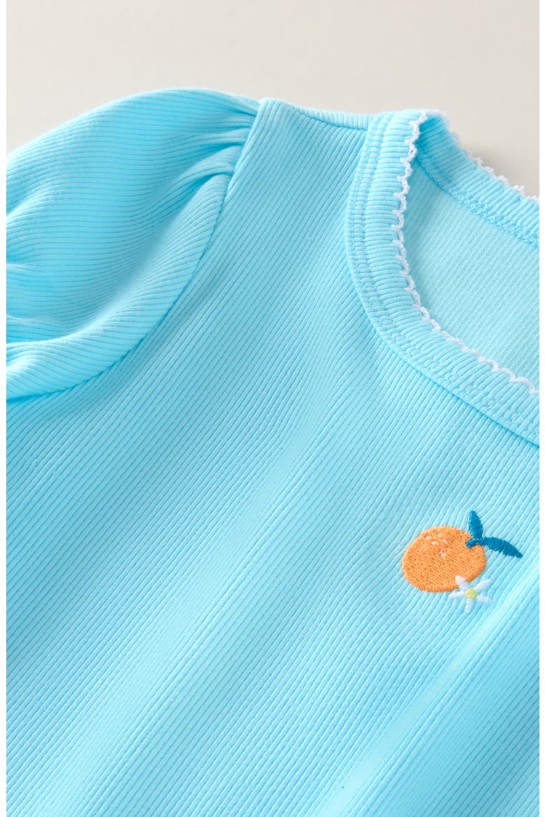 Kids' Rib Top, Alternate, color, BLUE ORANGE POP EMBROIDERY