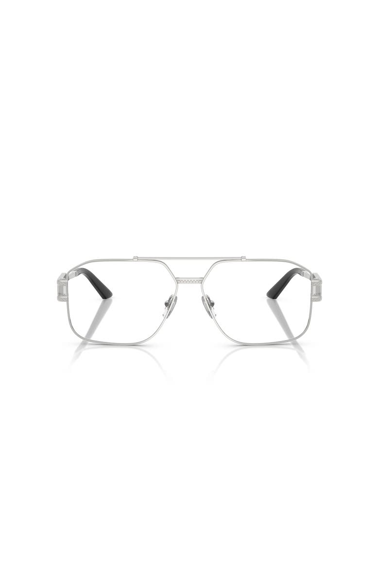 Versace 59mm Square optical glasses, Alternate, color, Silver