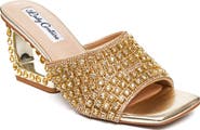 LADY COUTURE Rhinestone Jewel Heel Slide