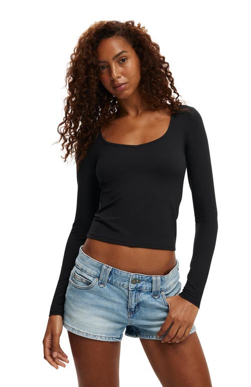 Cotton On Women's Hold Me Long Sleeve in Black 