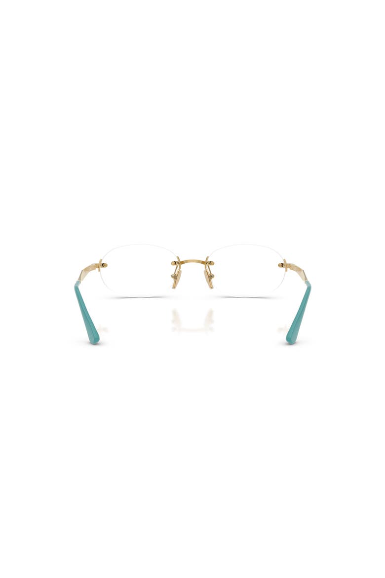 53mm Oval optical glasses, Alternate, color, Gold
