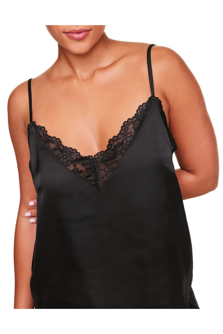 Linnie Pajama Camisole & Short Set, Alternate, color, Black