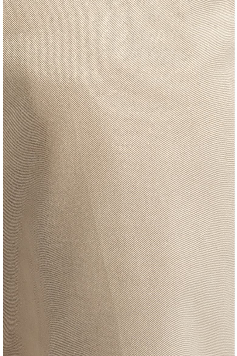 Trim Fit Flat Front Lyocell & Cotton Twill Chinos, Alternate, color, KHAKI