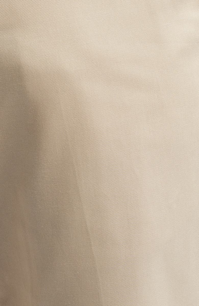Berle Trim Fit Flat Front Lyocell & Cotton Twill Chinos, Alternate, color, Khaki
