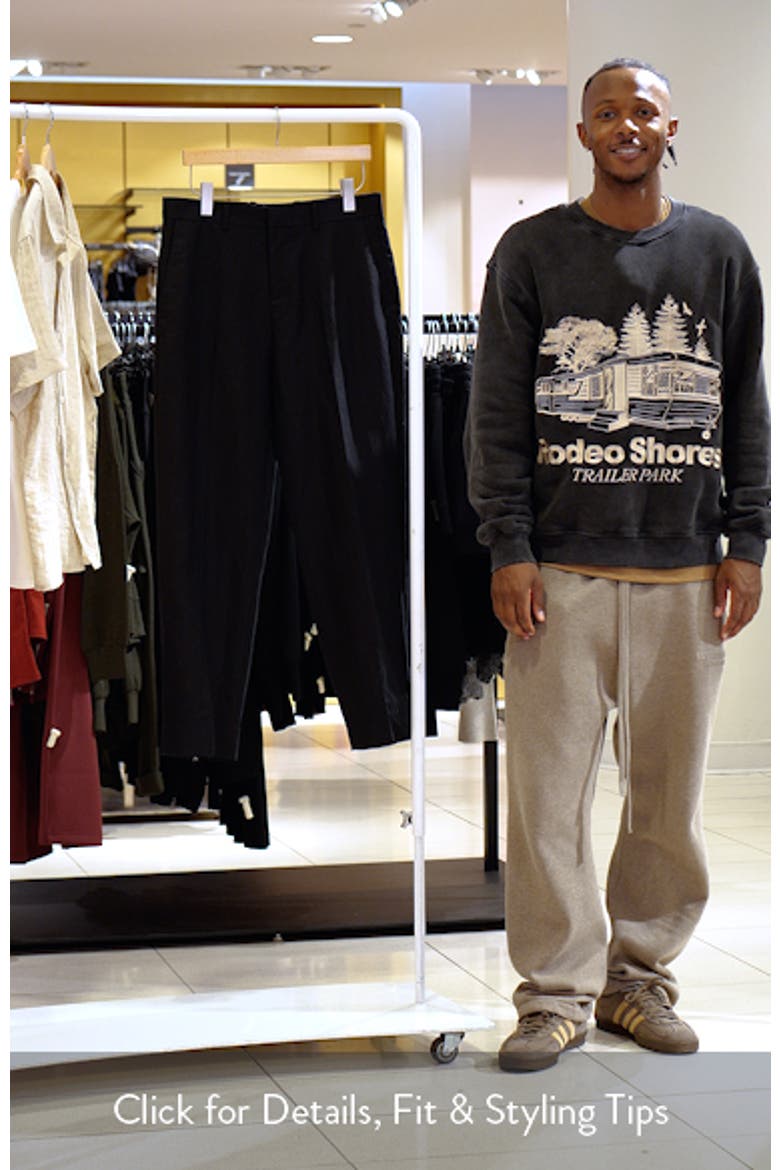 Linen Blend Tapered Leg Pants video
