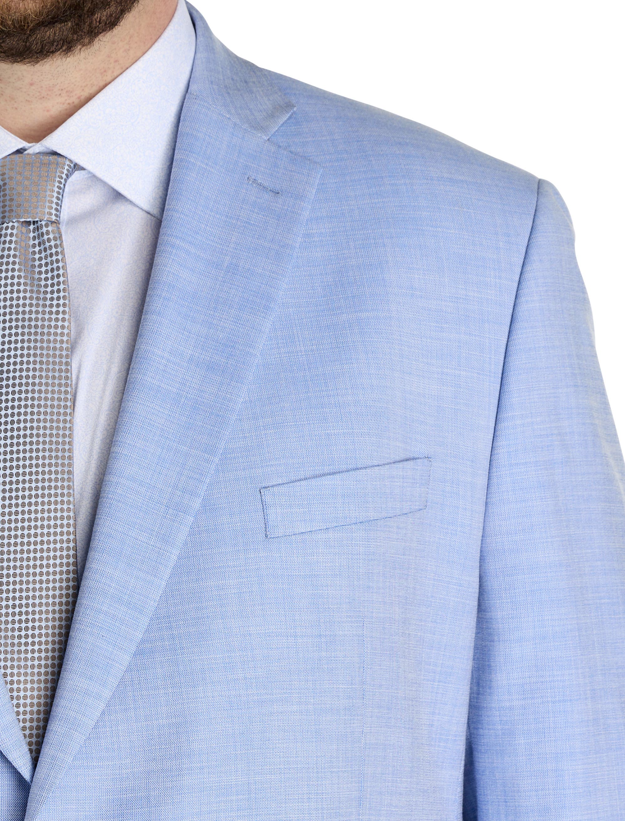 Big & Tall Textured Solid Suit Jacket - image 2