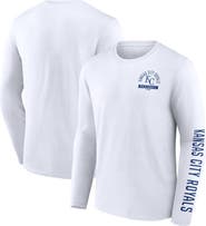 FANATICS Men's Fanatics White Kansas City Royals Press Box Long Sleeve T-Shirt