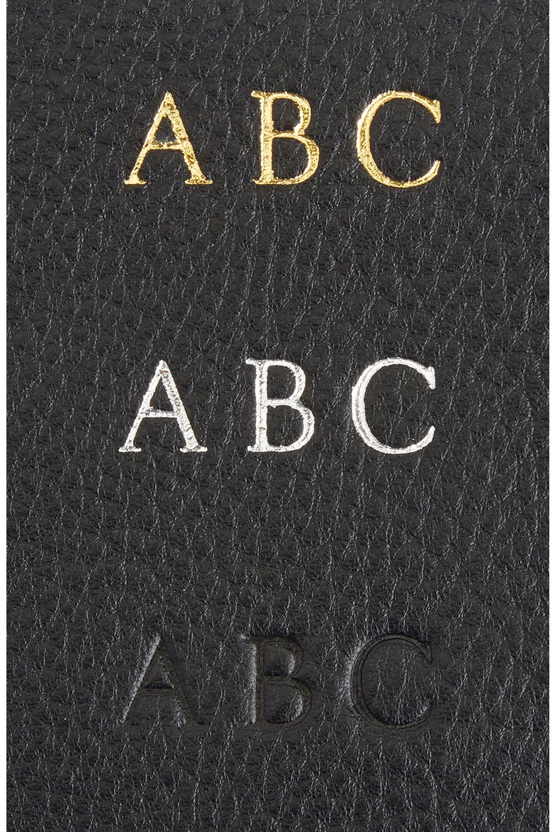 Personalized RFID Blocking Leather Clutch Wallet, Alternate, color, BLACK - DEBOSS