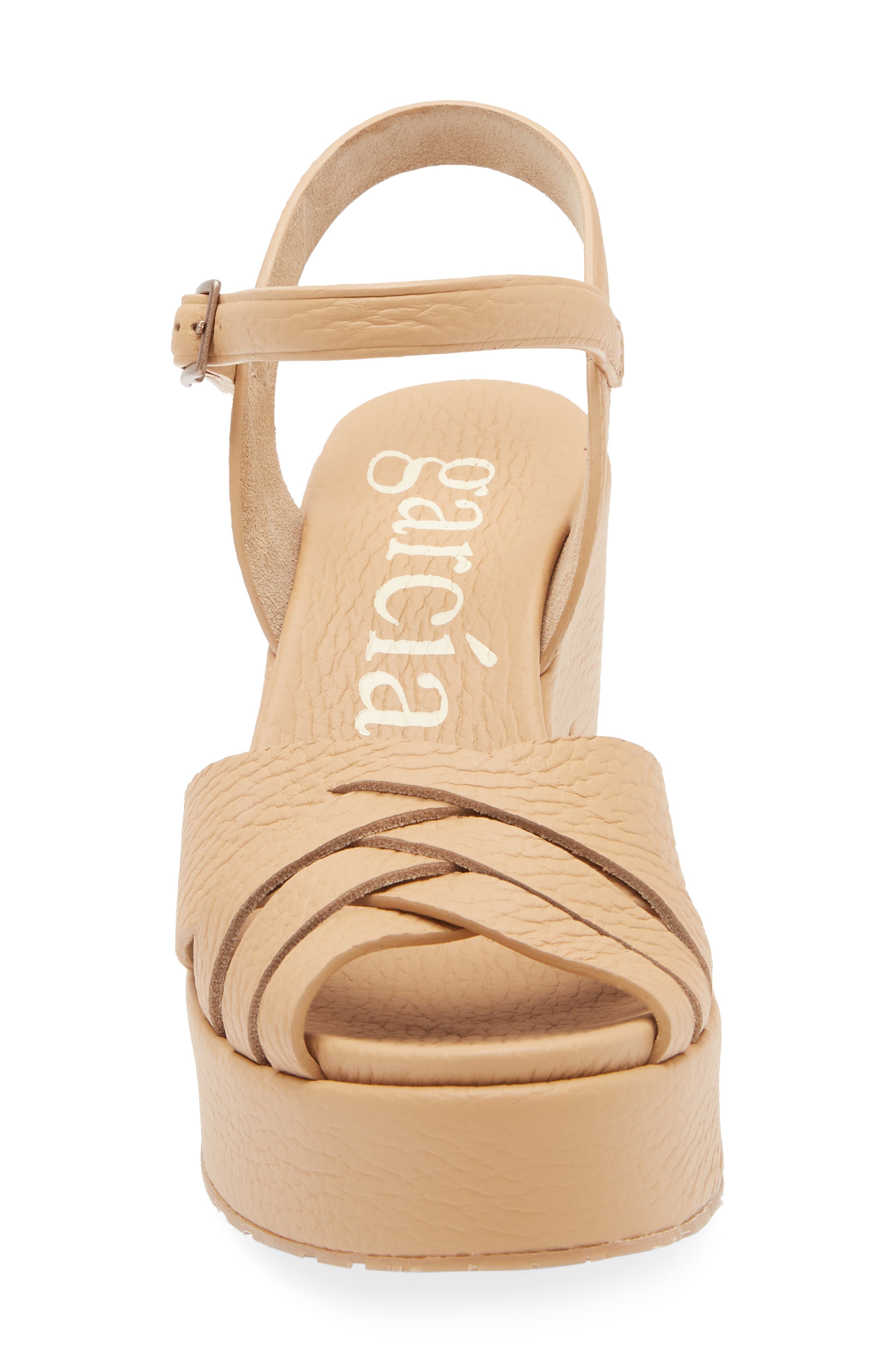 Pedro Garcia Daya Ankle Strap Platform Sandal, Alternate, color, Camel Cervo