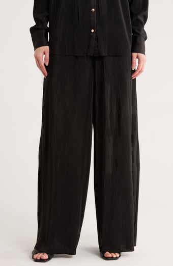 Gemma + Jane Plissé Charmeuse Pull-On Pants