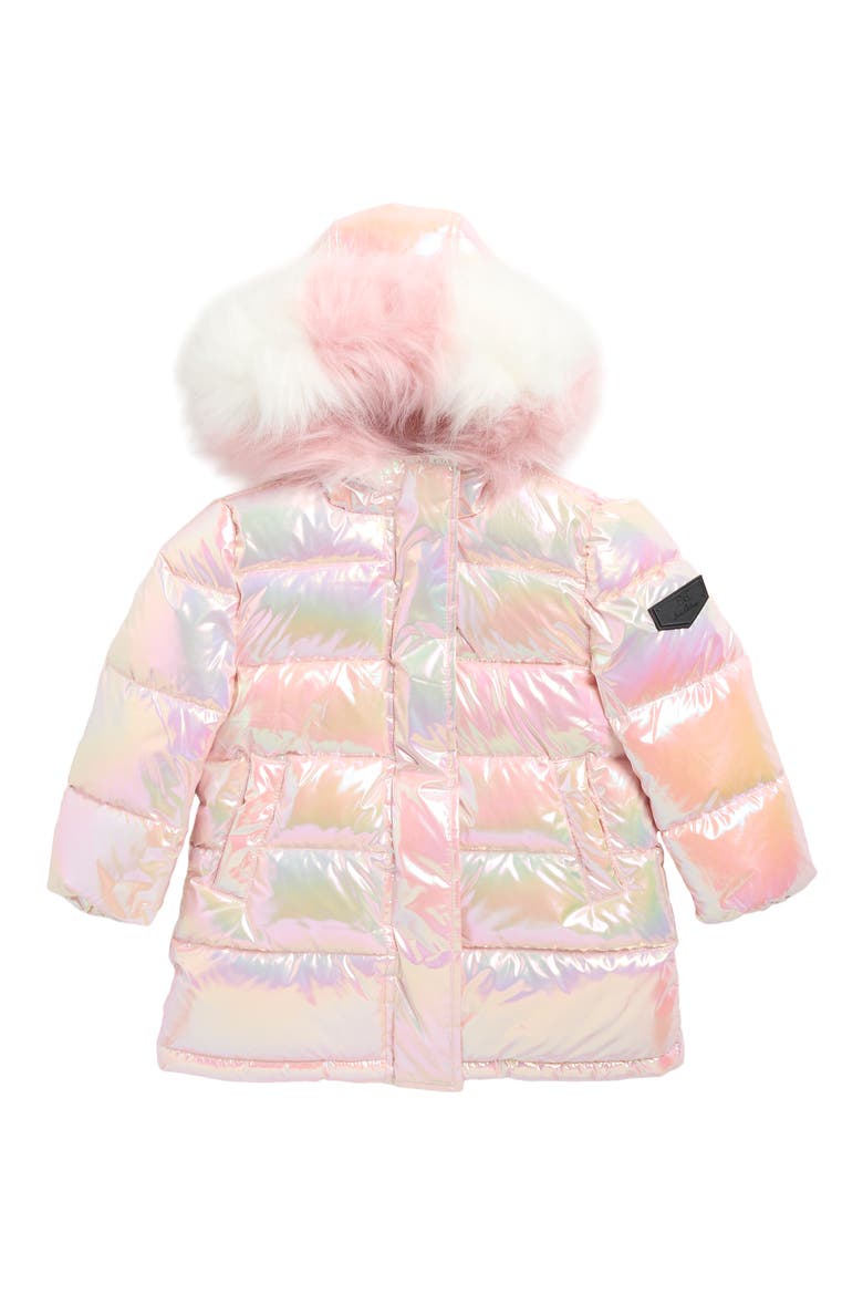 Kids' Iridescent Stadium Puffer Jacket, Main, color, PINK