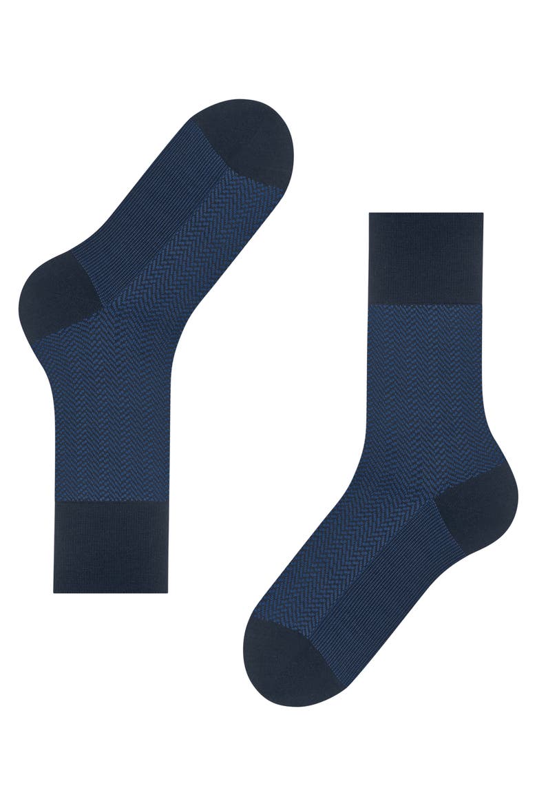 Airport Herringstripe Socks, Alternate, color, Space Blue