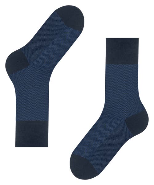 Falke Airport Herringstripe Socks In Blue