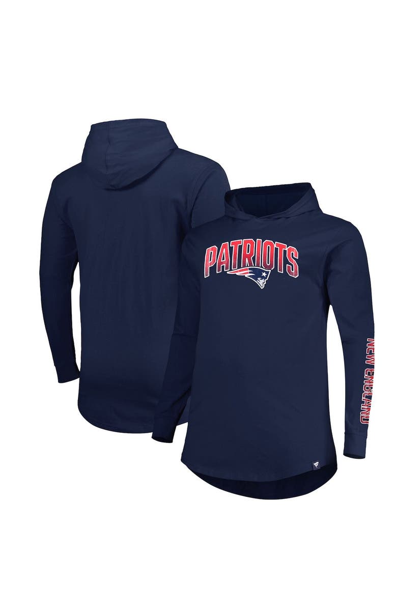 FANATICS Men's Fanatics Branded Navy New England Patriots Big & Tall Front Runner Pullover Hoodie, Main, color, Navy