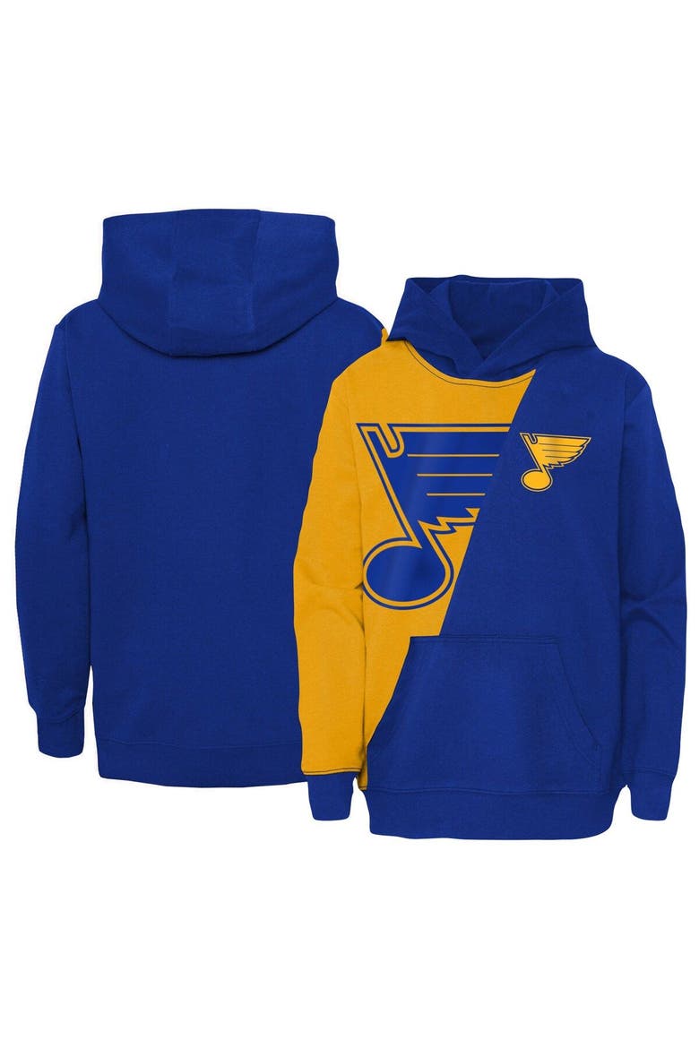 Youth Gold/Blue St. Louis Blues Unrivaled Pullover Hoodie, Main, color, Gold