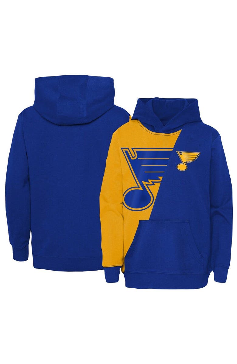 Outerstuff Youth Gold/Blue St. Louis Blues Unrivaled Pullover Hoodie, Main, color, Gold