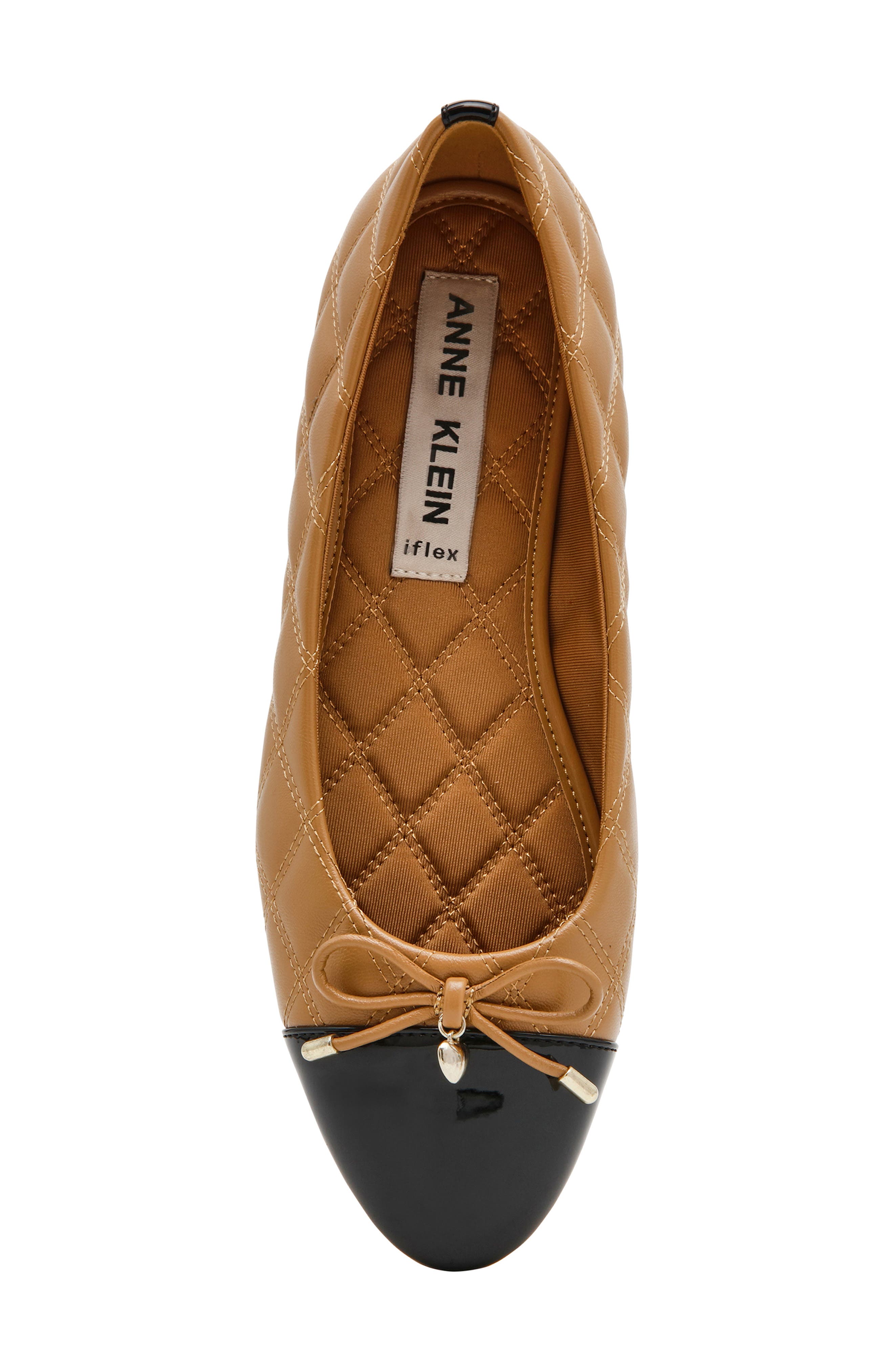 Luci Cap Toe Ballet Flat, Alternate, color, BEIGE/ BLACK