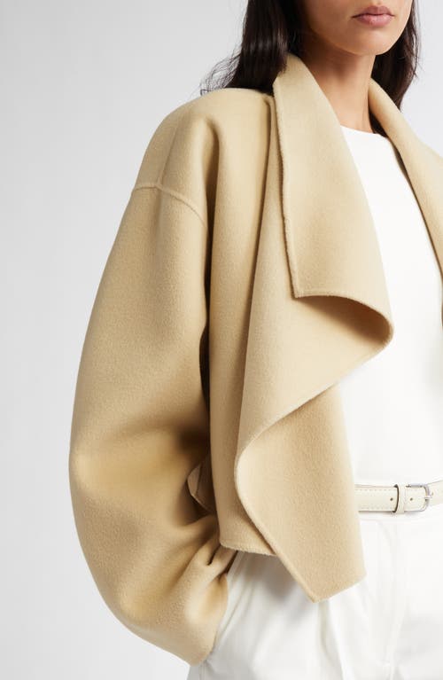 Totême Toteme Signature Double Face Wool Jacket In Peanut