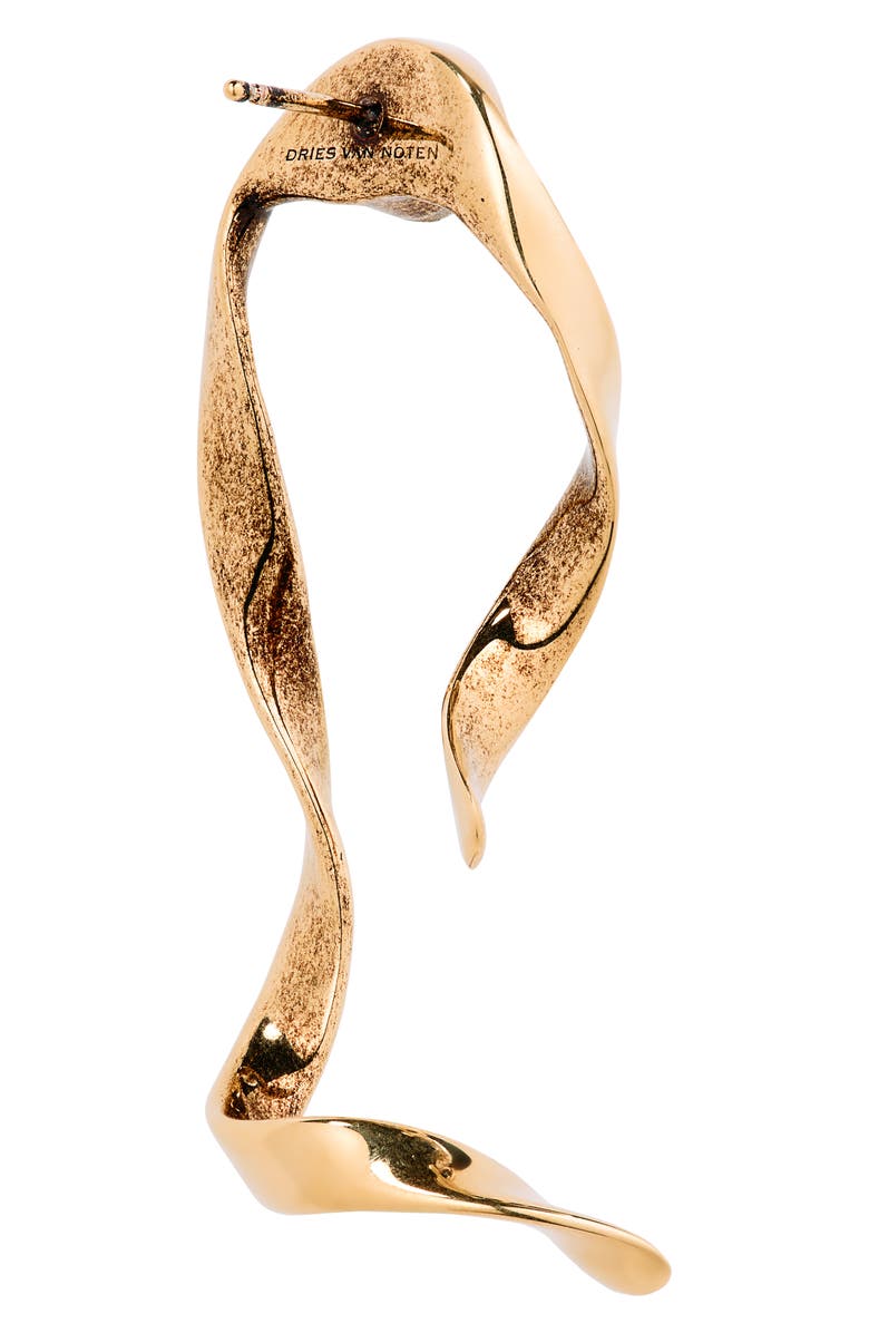 Dries Van Noten Ribbon Curl Drop Earrings, Alternate, color,