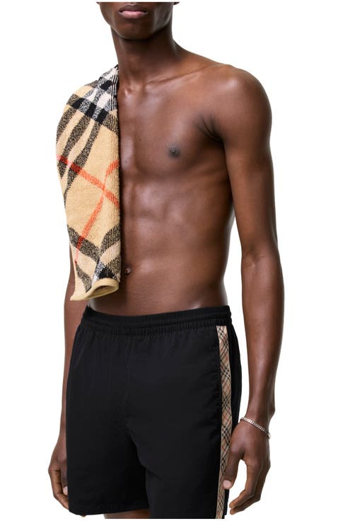 Check Trim Swim Shorts