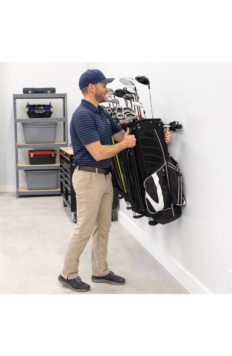 StoreYour G-Golf | Adjustable Wall Storage System | Holds 300 lbs, Alternate, color, Black