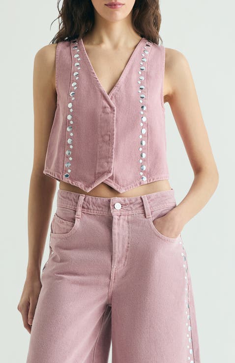 Denim Studs Vest
