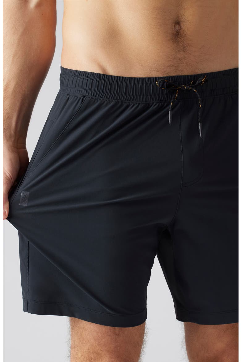 Pursuit 7-Inch Unlined Training Shorts, Alternate, color, BLACK