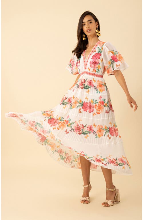 Hale Bob Angie Chiffon Maxi Dress In Multi