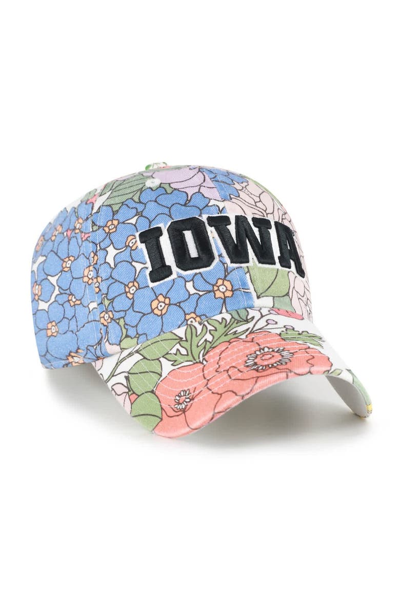 Women's '47  Iowa Hawkeyes Florentina Clean Up Adjustable Hat, Alternate, color, Green
