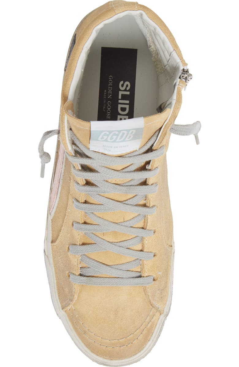 Golden Goose Slide High Top Sneaker, Alternate, color, Sand/ Black/ Rose Quartz