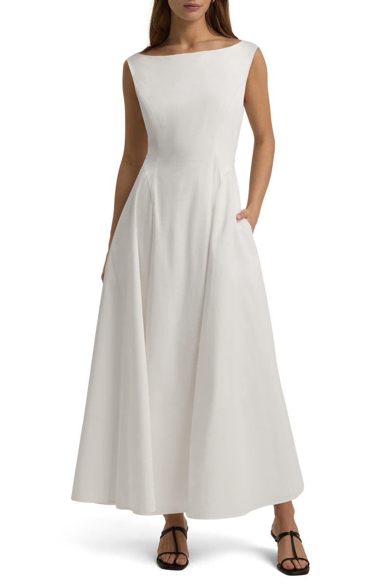 Favorite Daughter The Catherine Sleeveless Flare Maxi Dress, Main, color,