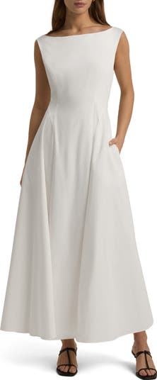 The Catherine Sleeveless Flare Maxi Dress