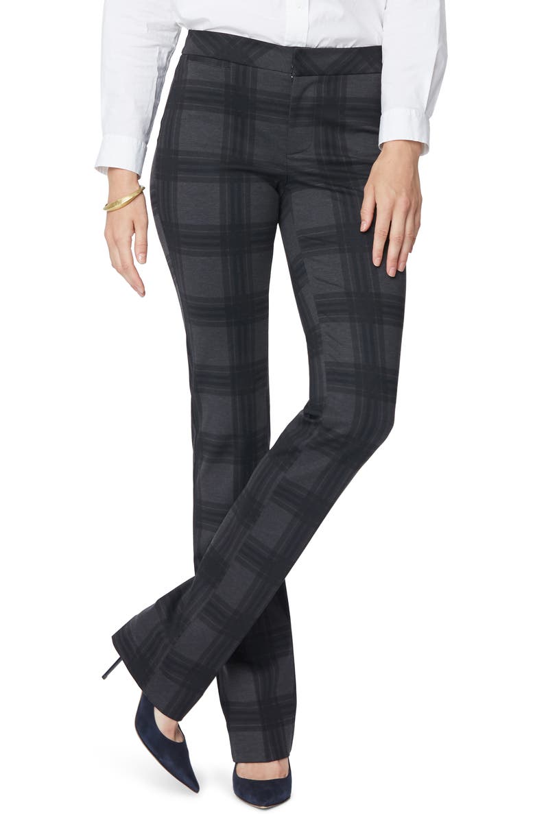 NYDJ Plaid Slim Pants, Main, color, 