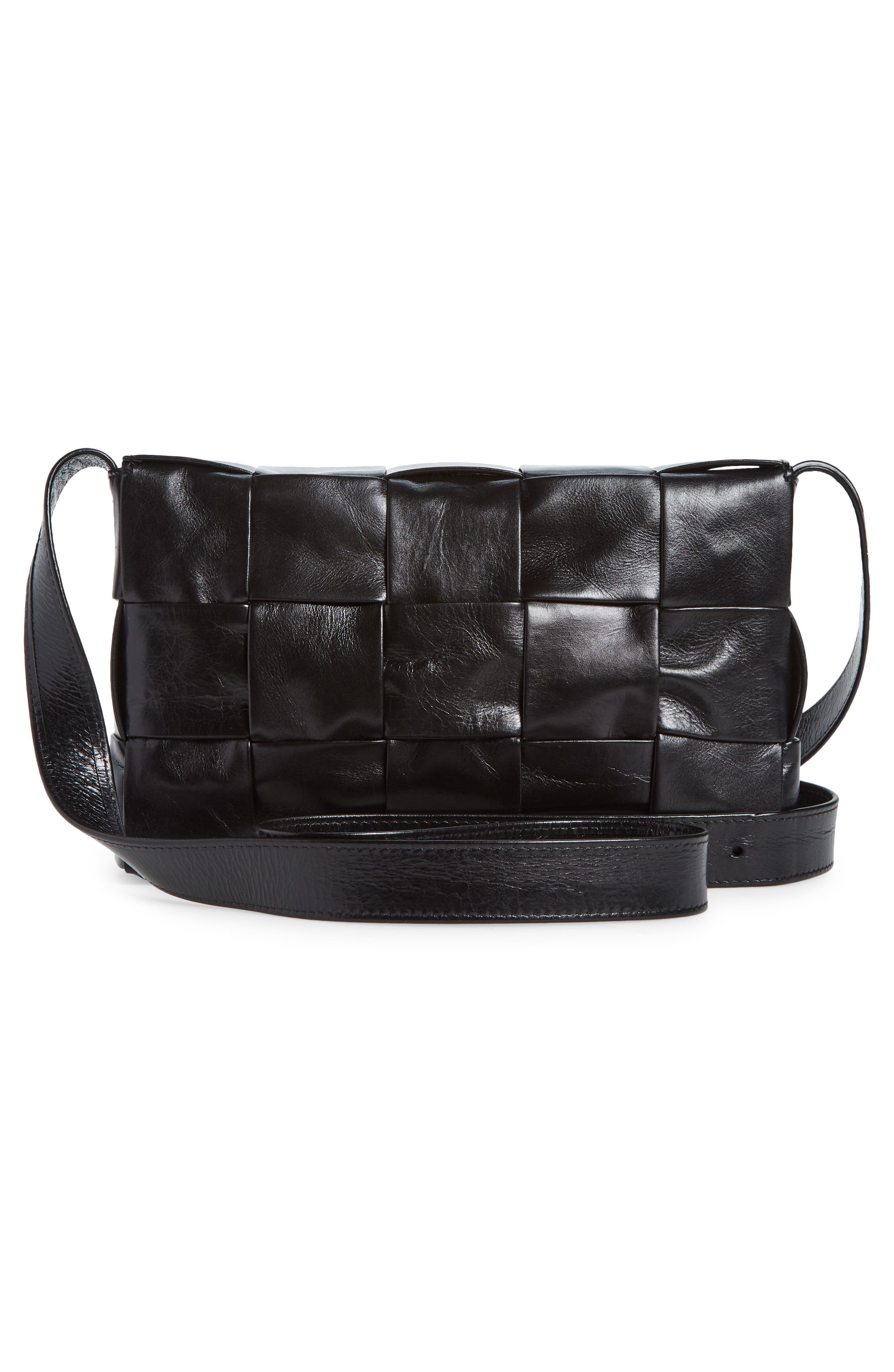 Bottega Veneta Cassette Intrecciato Leather Crossbody Bag, Alternate, color, 