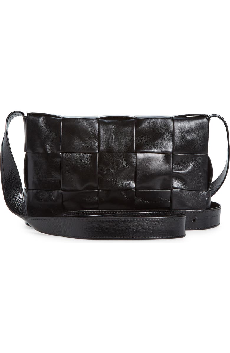 Bottega Veneta Cassette Intrecciato Leather Crossbody Bag, Alternate, color,