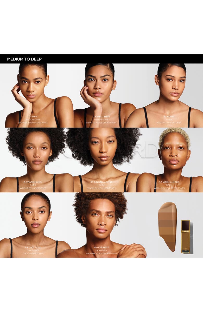 TOM FORD Shade and Illuminate Soft Radiance Foundation SPF 50, Alternate, color, 8.2 Warm Honey