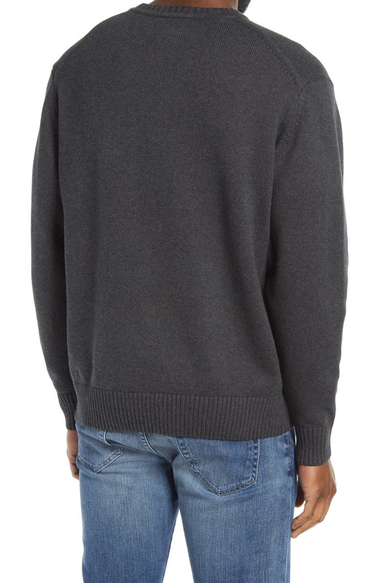 Rodd & Gunn Crewneck Cotton Sweater, Alternate, color, Charcoal