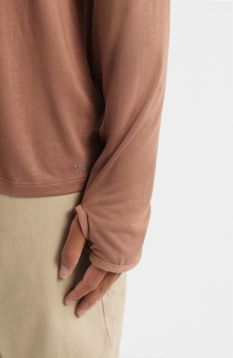 Free Fly Camouflage Lightweight UPF 20+ Hoodie, Alternate, color, Nutmeg