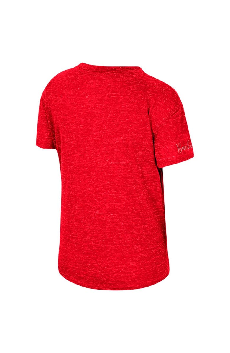 COLOSSEUM Women's Colosseum Scarlet Ohio State Buckeyes Finalists Tie-Front T-Shirt, Alternate, color, 