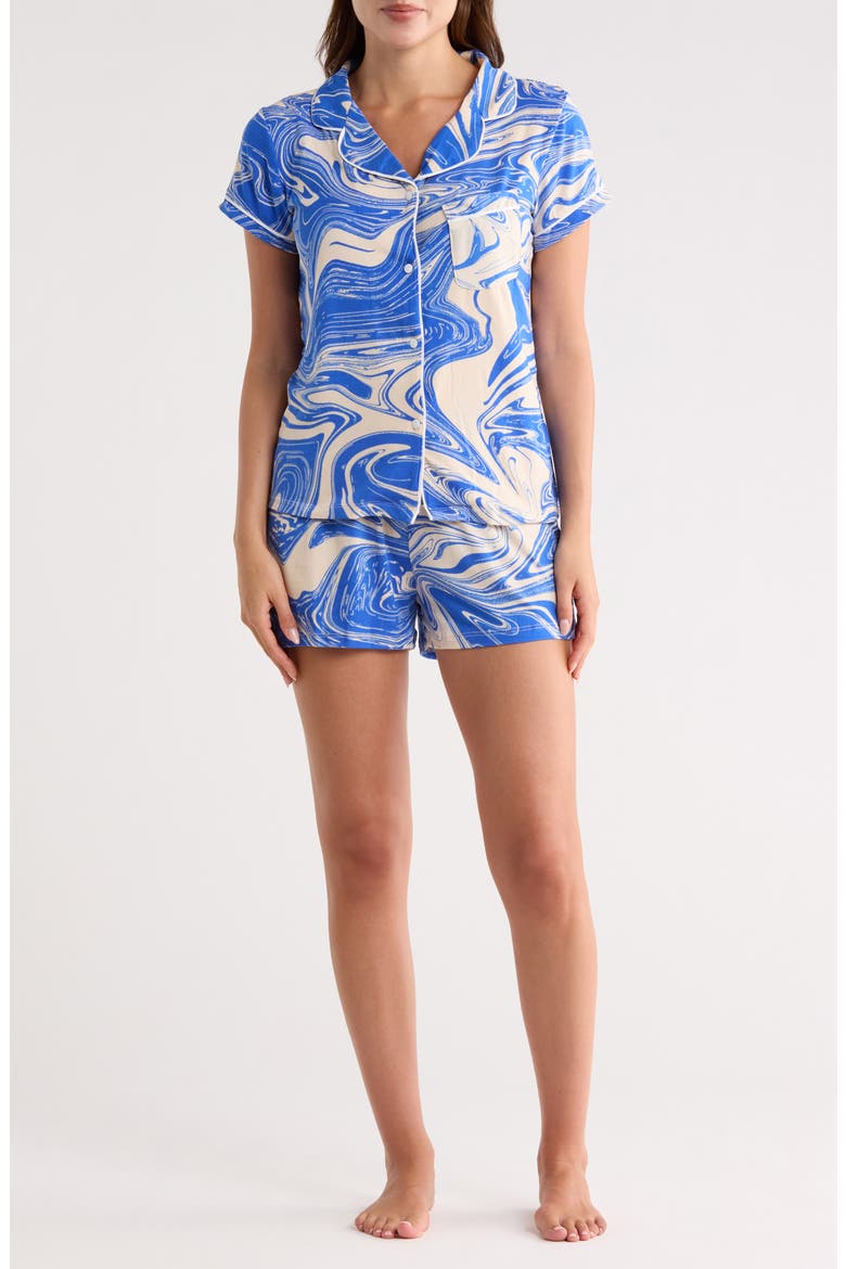 Dixie Short Pajamas, Main, color, THALASSA MARBLE - BL