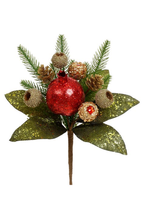 Festive Pomegranate Pick, Set of 6