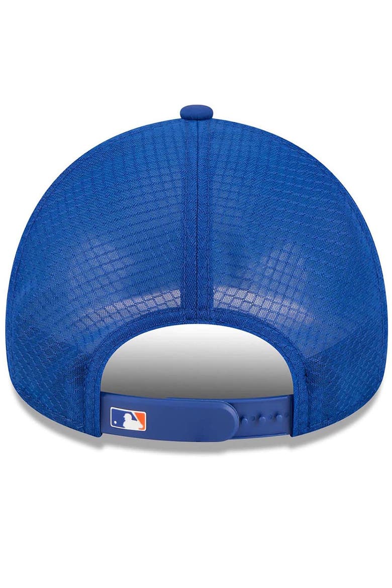 Men's New Era Royal New York Mets 2026 Batting Practice Apex 9FORTY Adjustable Trucker Hat, Alternate, color, Royal