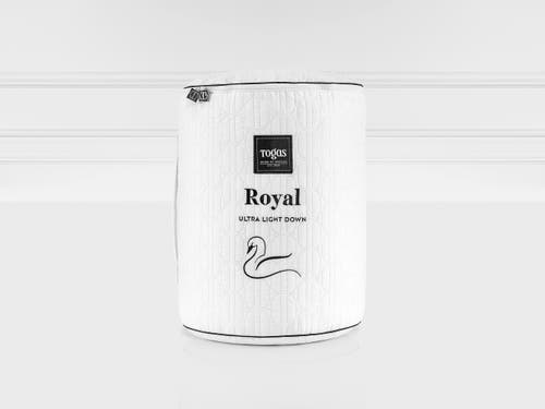 Togas Royal Goose Down Comforter In White