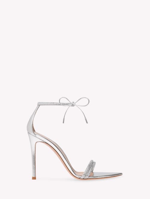 Gianvito Rossi Montecarlo 105 Crystal-embellished Sandals In Silver