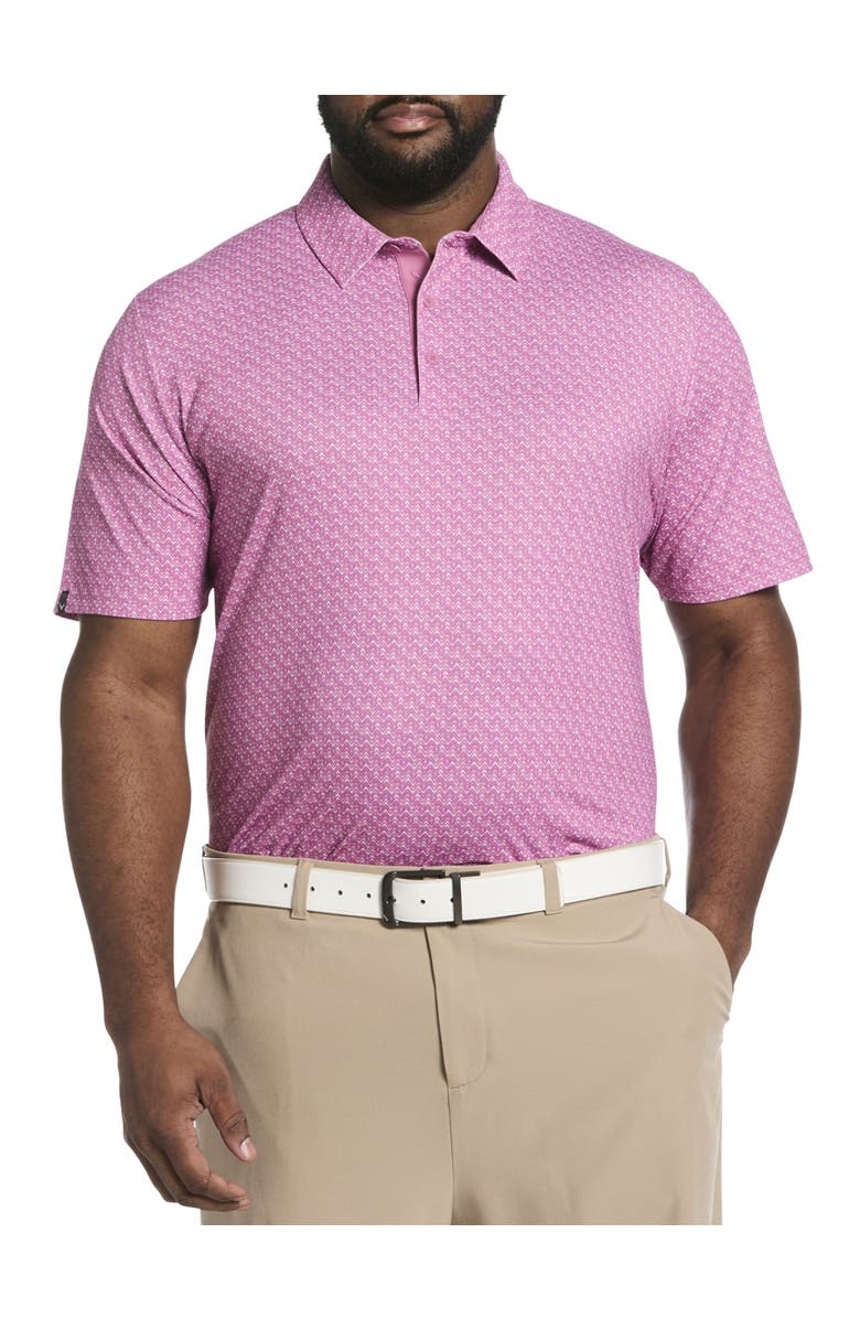 Callaway Big & Tall Chevron Print Polo Shirt V2, Main, color,