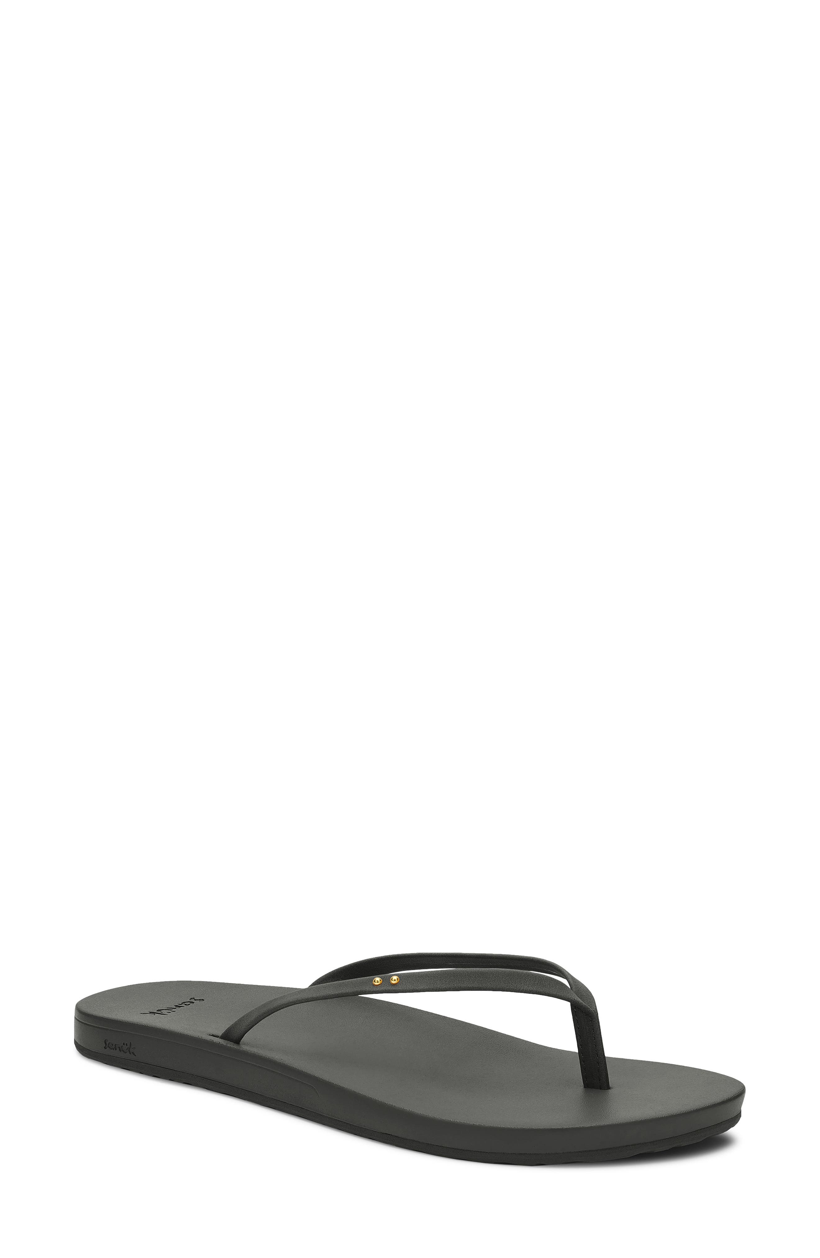 Polly Flip Flop, Main, color, BLACK