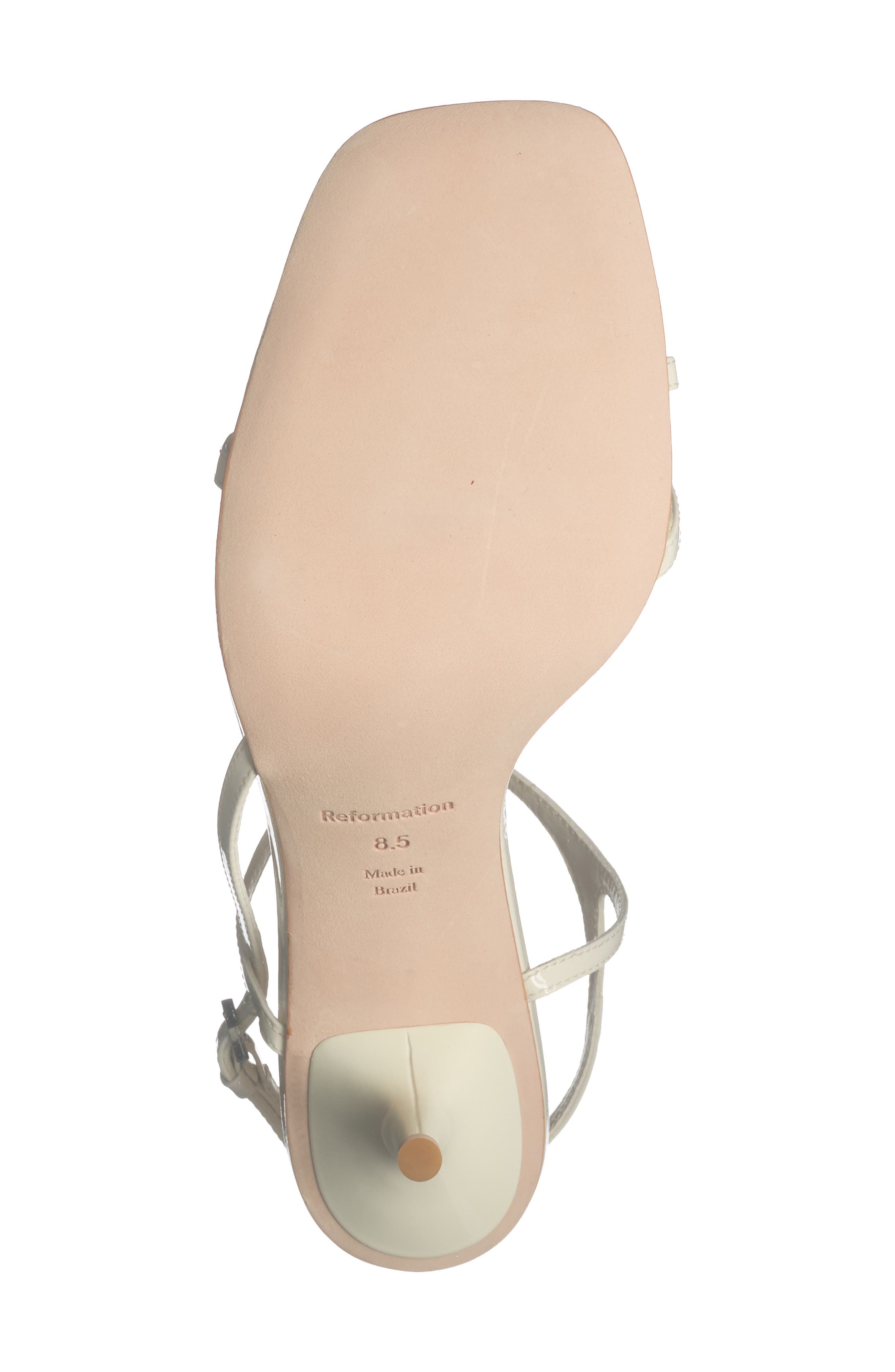 Reformation Genni Strappy Sandal, Alternate, color, 