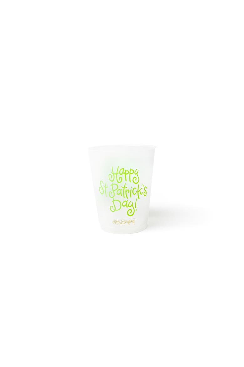 Leprechaun Hat Frosted Cups Set of 10, Alternate, color, Green